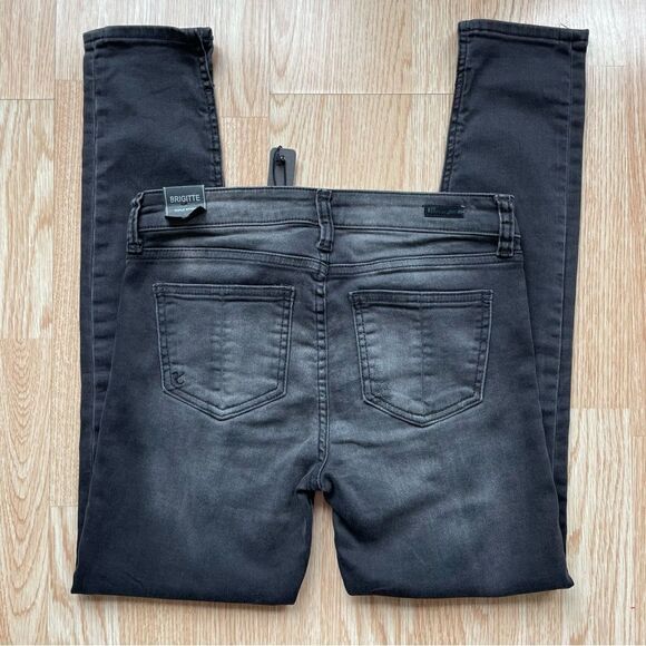 NWT Kut From The Kloth Brigitte Black/Grey Ankle Skinny Jeans - Size: 0 - Picture 8 of 11